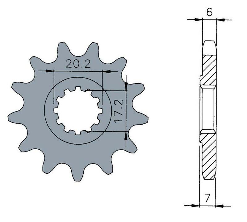 Pignon TECNIUM acier standard 1120 - 420 