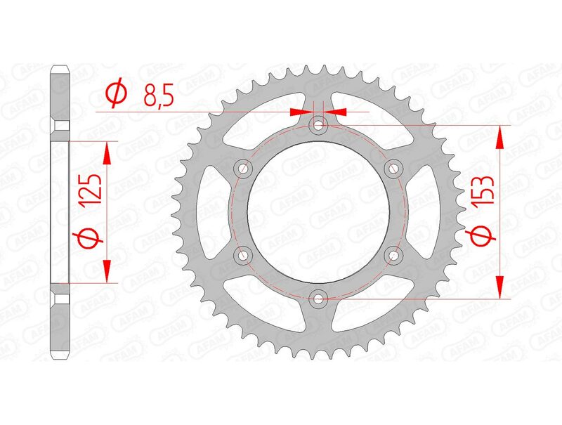 Couronne AFAM acier standard 10212 - 520 
