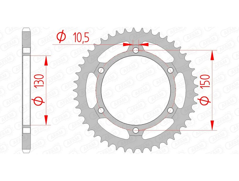 Couronne AFAM acier standard - 520 