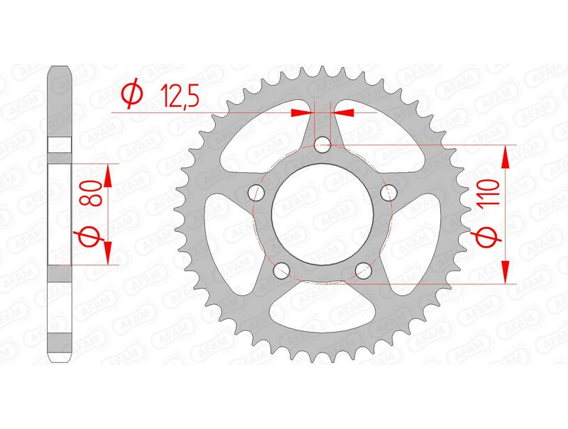 Couronne AFAM acier standard - 525 