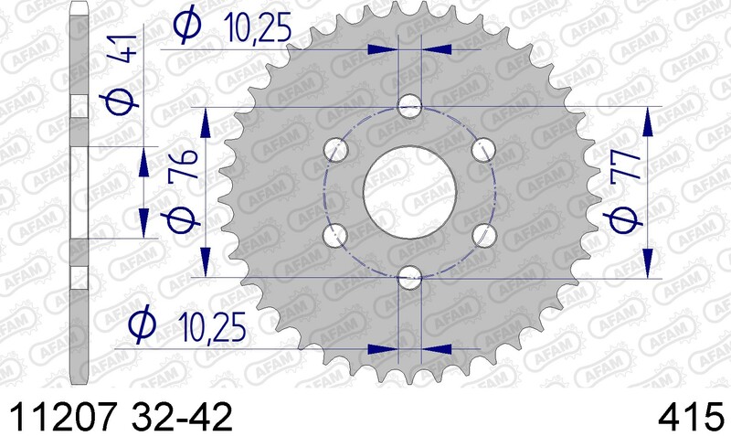 Couronne AFAM alu standard - 415 