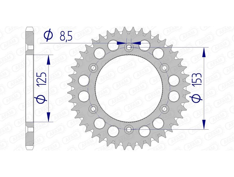 Couronne AFAM aluminium Ultra-Light 11212 - 520 