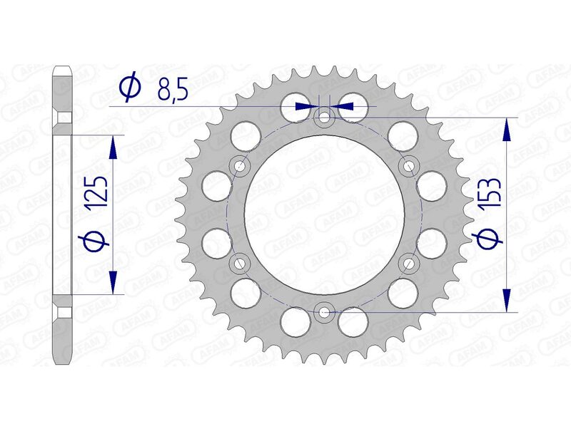 Couronne AFAM aluminium Ultra-Light 11212 - 520 