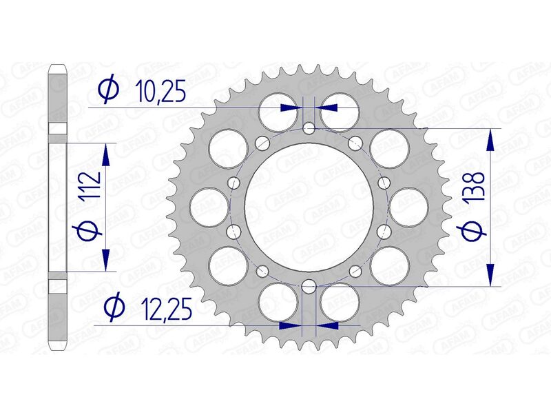 Couronne AFAM aluminium Ultra-Light 11509 - 520 