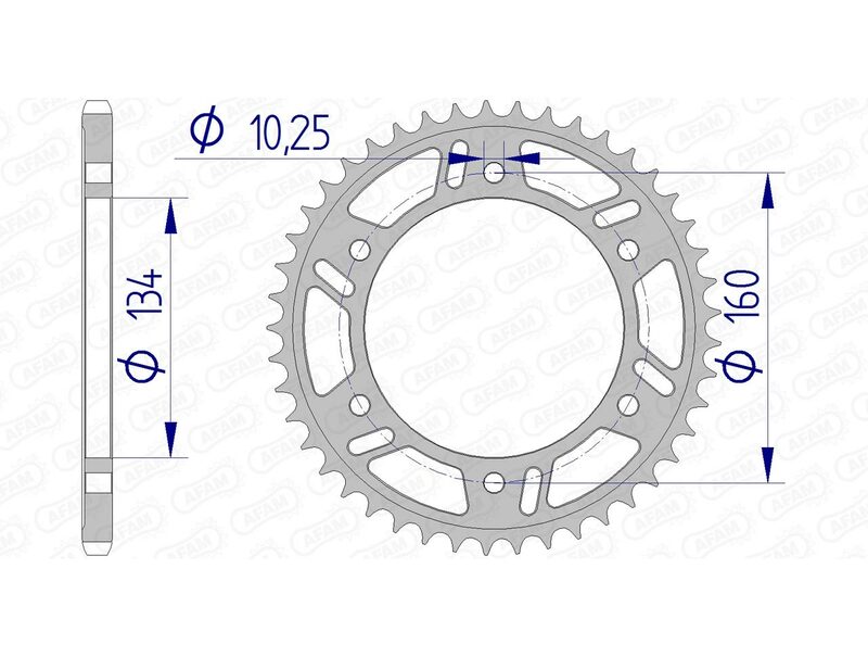 Couronne AFAM aluminium Ultra-Light 11618 - 520 