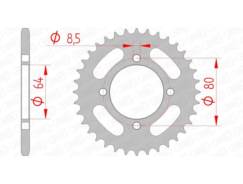 Couronne AFAM acier standard 12101 - 420 