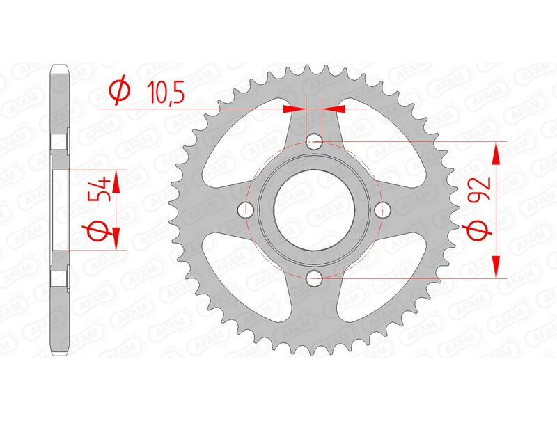Couronne AFAM acier standard 12112 - 420 