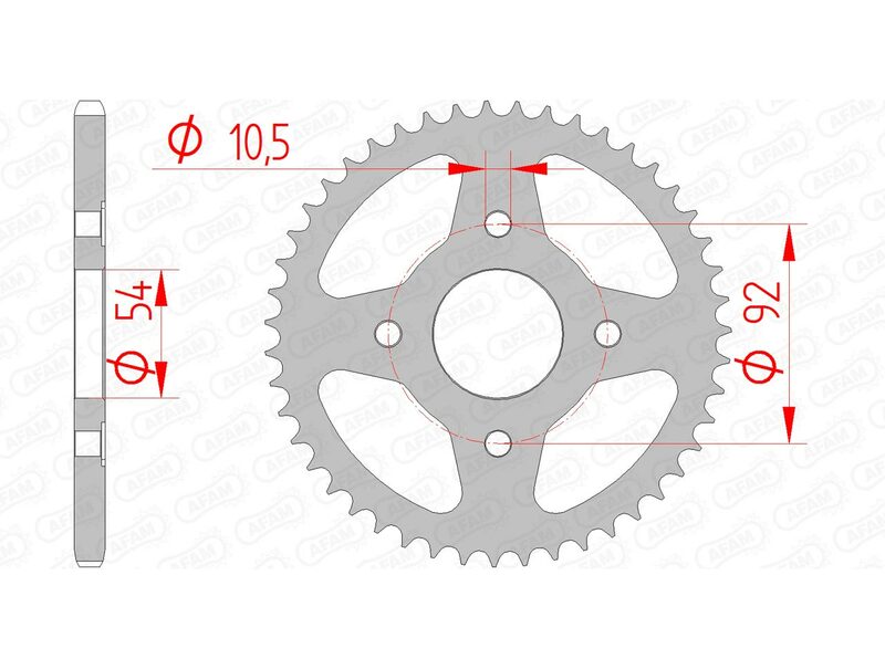 Couronne AFAM acier standard 12113 - 420 