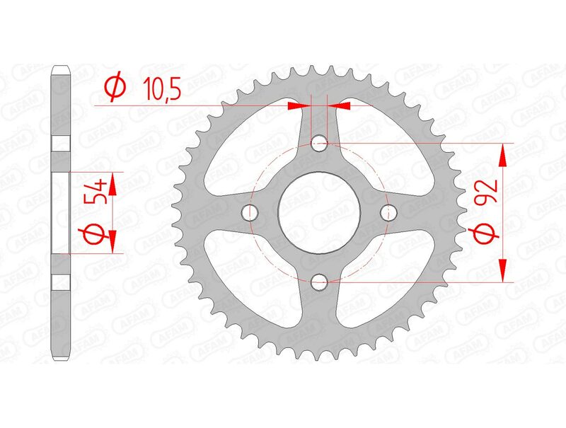 Couronne AFAM acier standard 12115 - 420 