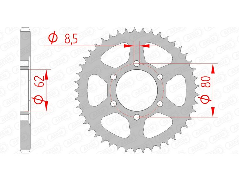 Couronne AFAM acier standard 12203 - 428 