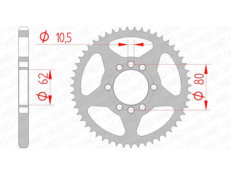 Couronne AFAM acier standard - 428 