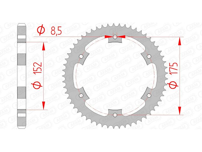 Couronne AFAM acier standard 12207 - 428 