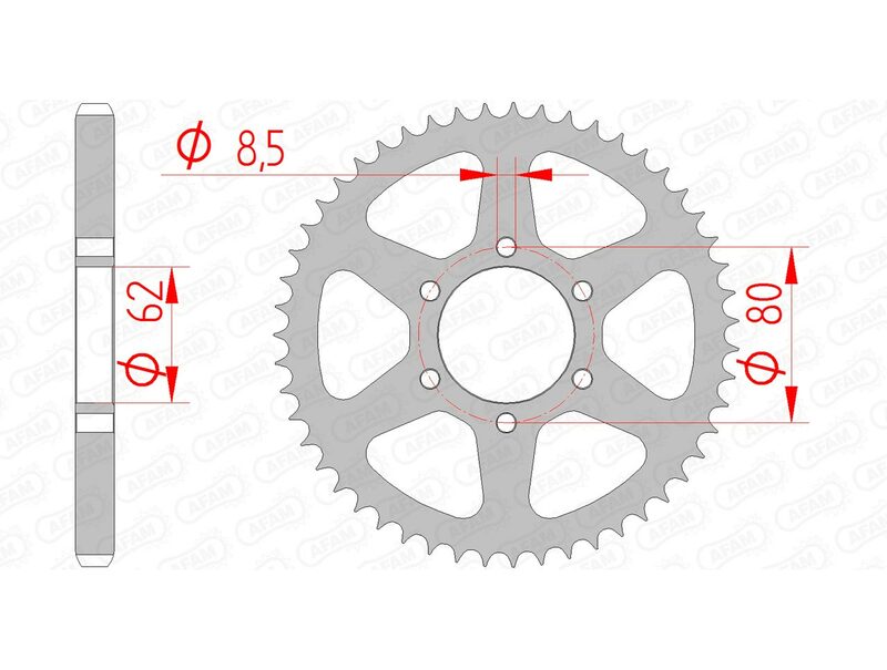 Couronne AFAM acier standard 12208 - 428 