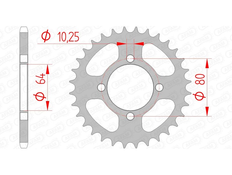 Couronne AFAM acier standard - 520 