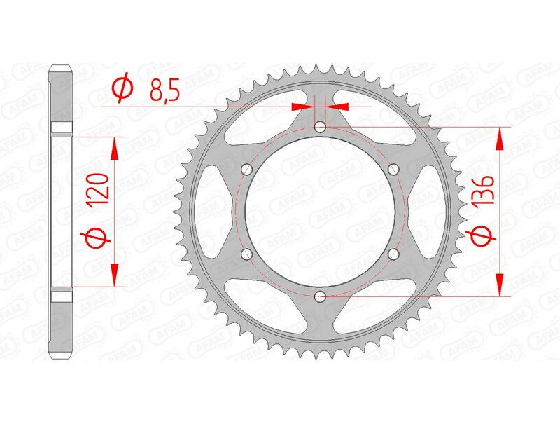 Couronne AFAM acier standard 12313 - 428 