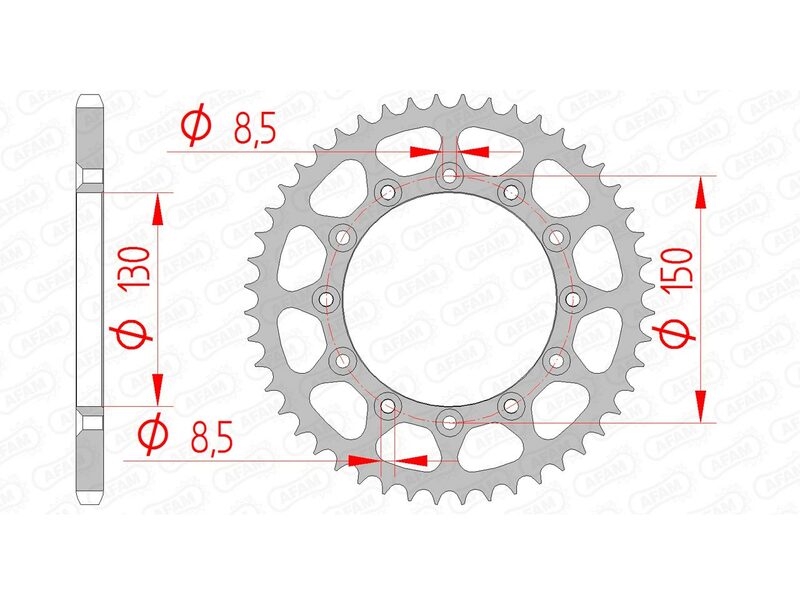 Couronne AFAM acier standard - 520 