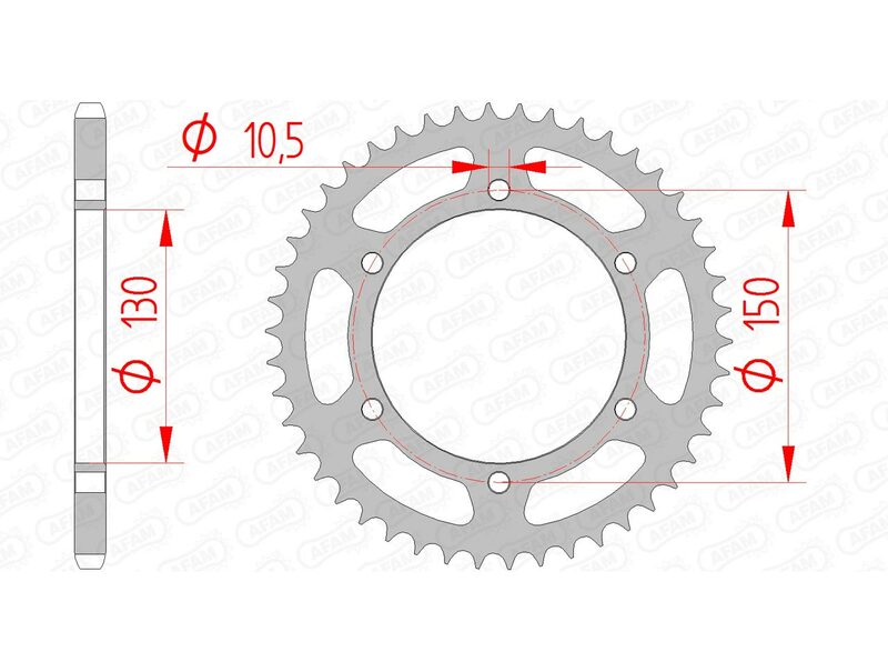 Couronne AFAM acier standard 12604 - 520 