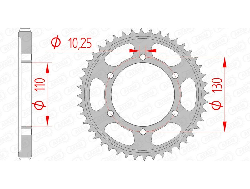Couronne AFAM acier standard 12813 - 530 