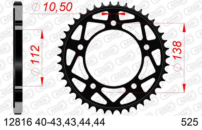Couronne AFAM acier standard - 525 