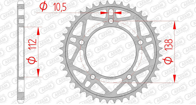 Couronne AFAM acier standard 12817 - 520 