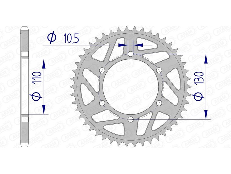 Couronne AFAM aluminium 13814 - 520 