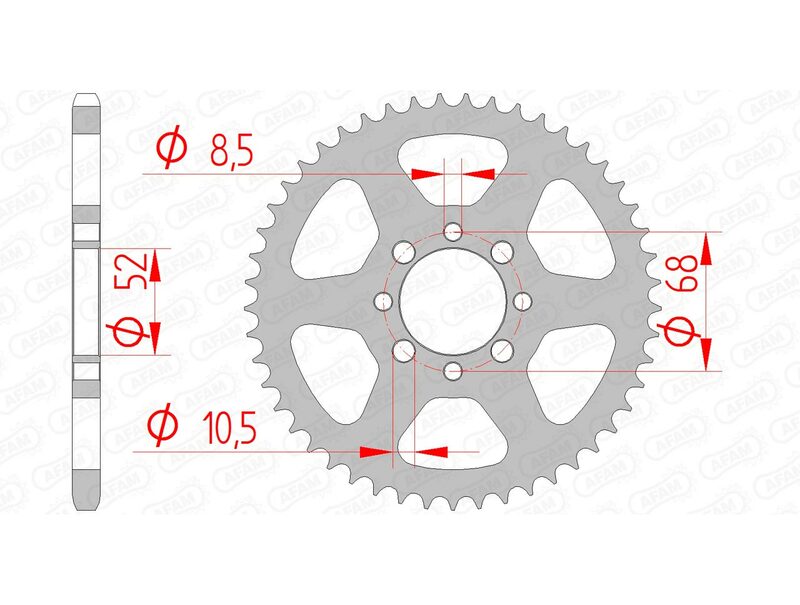 Couronne AFAM acier standard 14100 - 420 