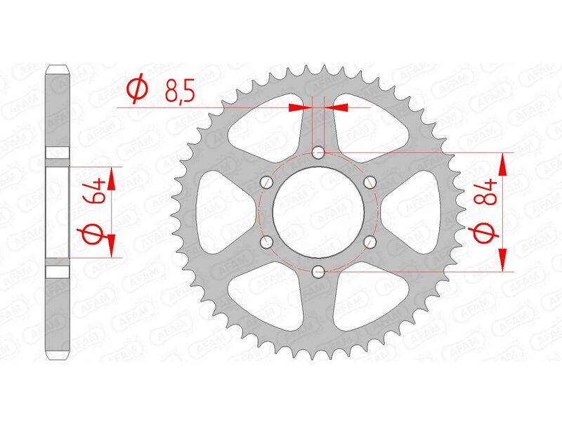 Couronne AFAM acier standard - 428 