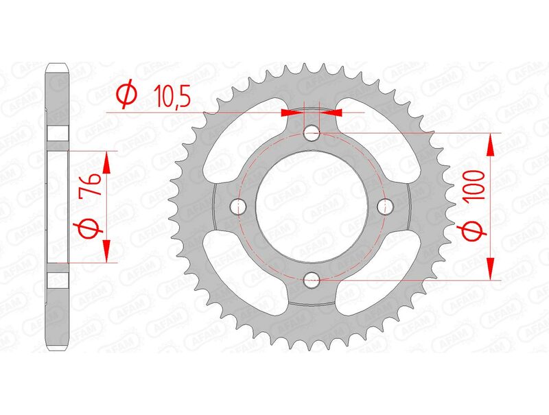 Couronne AFAM acier standard - 428 