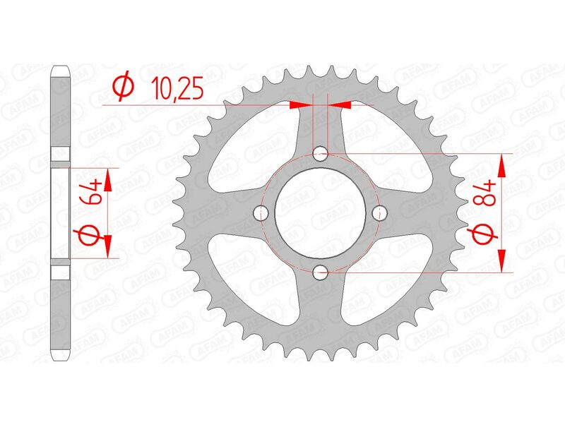 Couronne AFAM acier standard 14310 - 520 