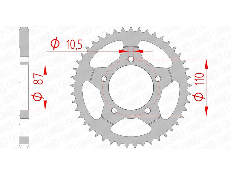 Couronne AFAM acier standard - 525 