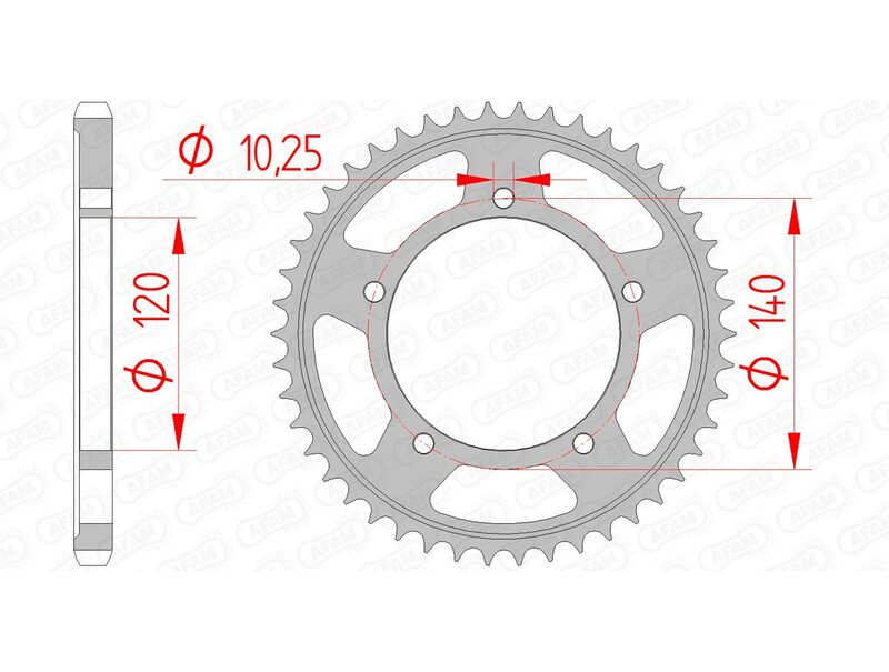 Couronne AFAM acier standard - 525