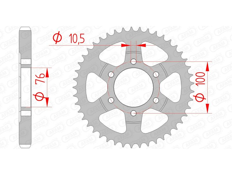 Couronne AFAM acier standard 14902 - 530 