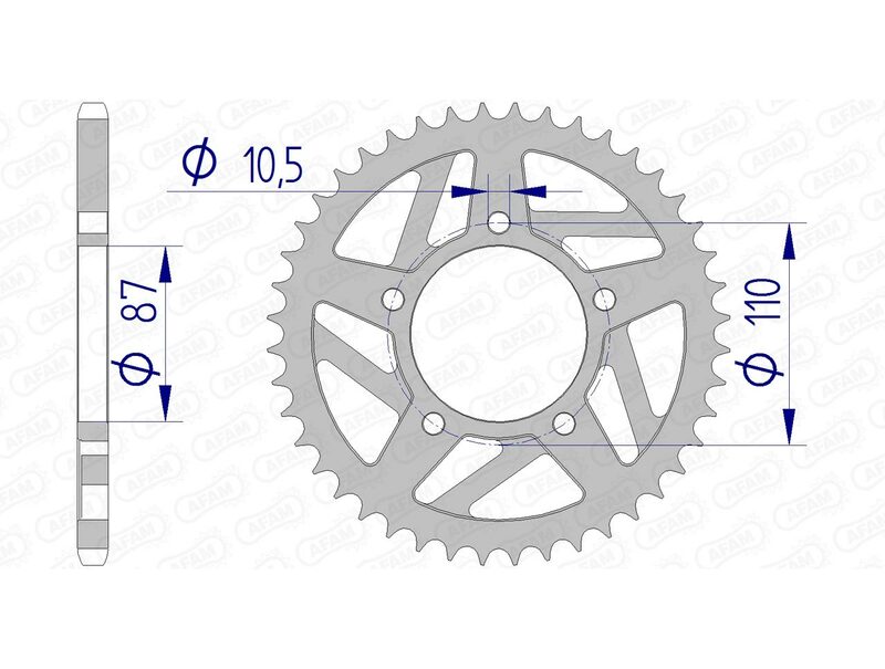 Couronne AFAM aluminium 15405 - 520 