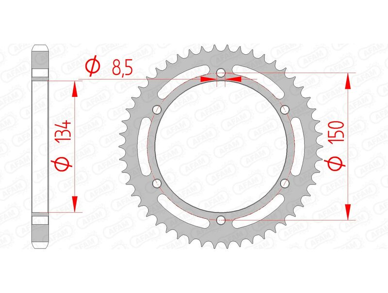 Couronne AFAM acier standard 16203 - 428 