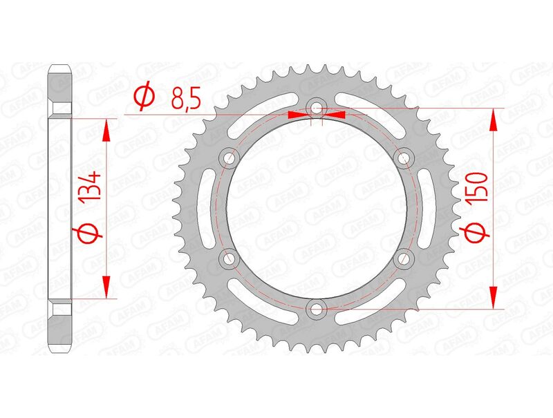 Couronne AFAM acier standard 16207 - 428 