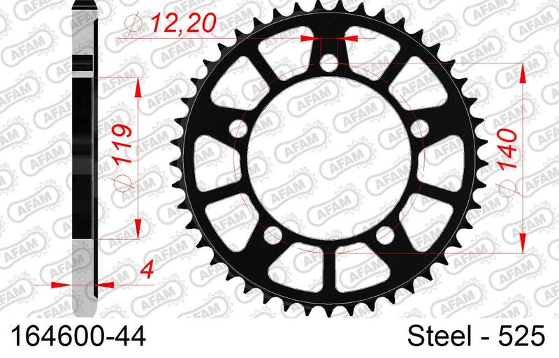 Couronne AFAM acier standard - 525 