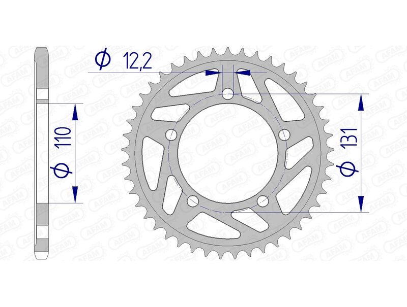 Couronne AFAM aluminium 165801 - 520 