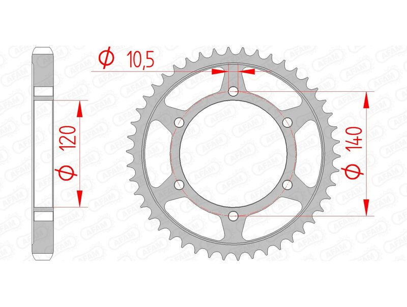 Couronne AFAM acier standard 16603 - 530 
