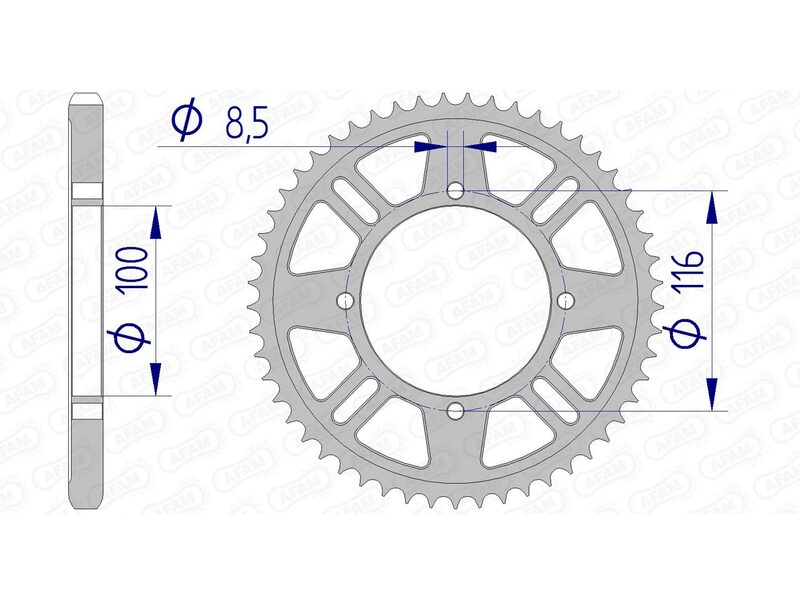 Couronne AFAM aluminium 17105428 