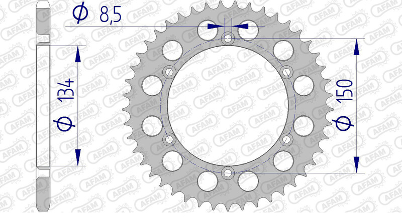 Couronne AFAM aluminium 17206520 