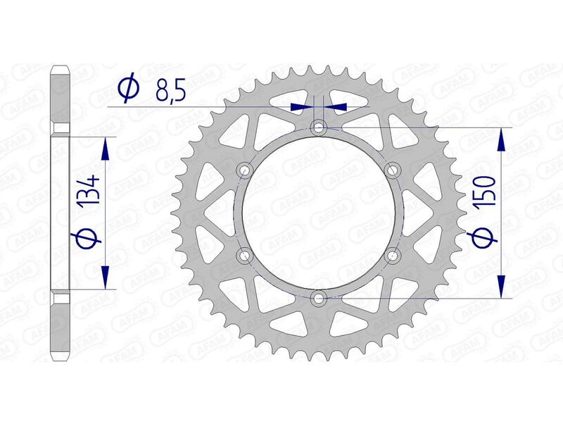 Couronne AFAM aluminium 17206520 