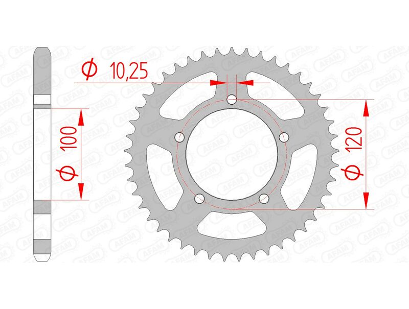 Couronne AFAM acier standard - 525 