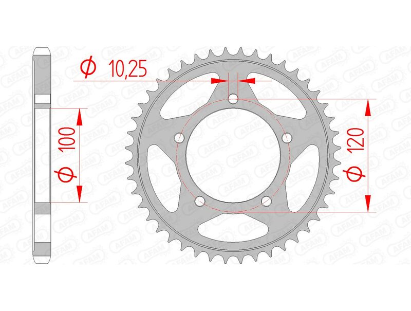 Couronne AFAM acier standard - 525 