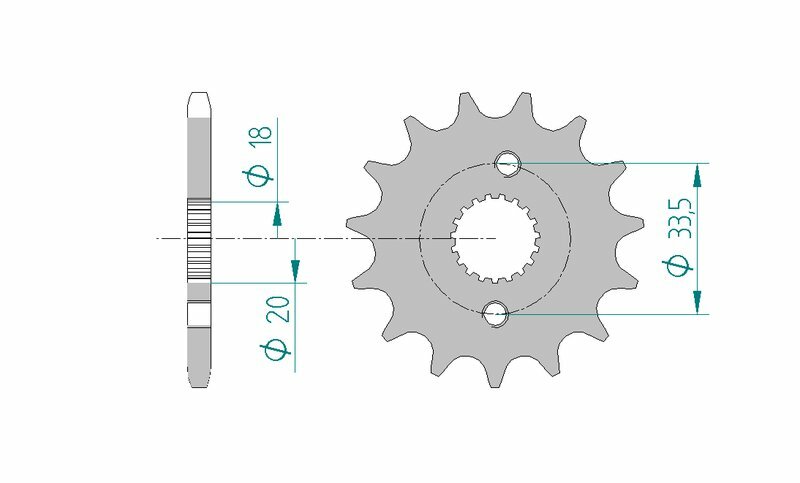 Pignon AFAM acier standard 20211 - 420 