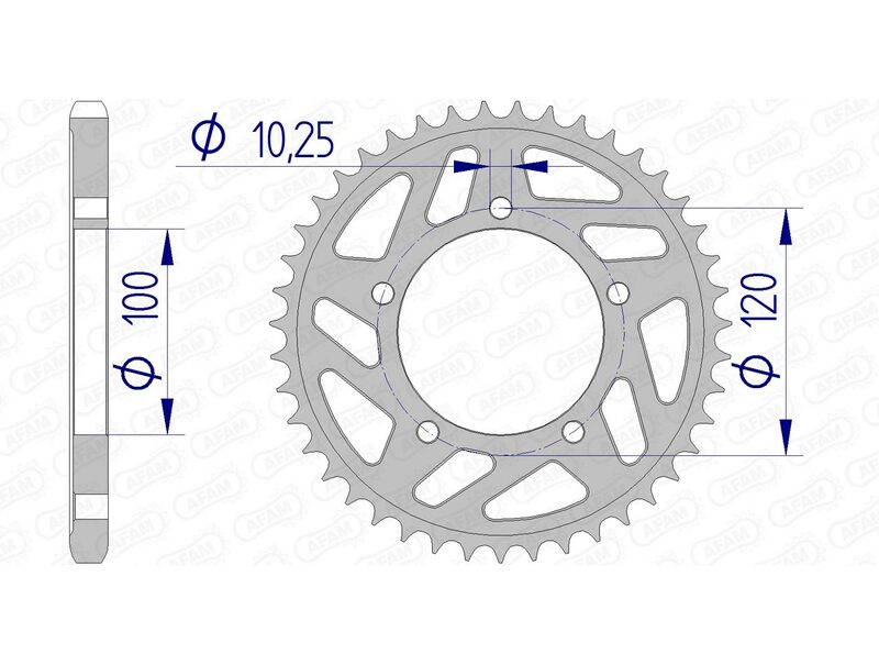 Couronne AFAM aluminium 36802 - 525