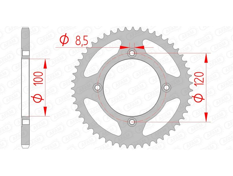 Couronne AFAM acier standard 38101 - 420 