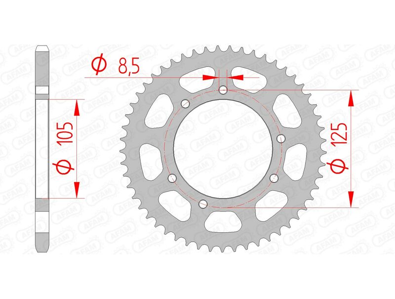 Couronne AFAM acier standard 47103 - 420 