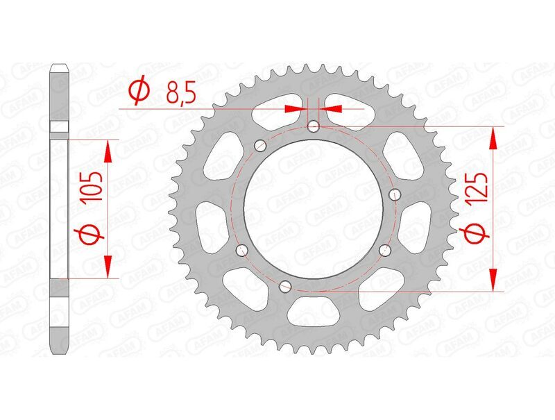 Couronne AFAM acier standard - 420 