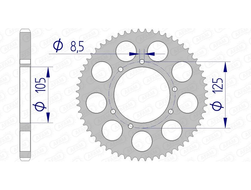 Couronne AFAM aluminium 48200 - 428 