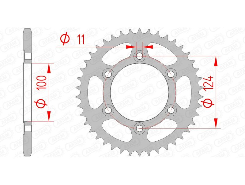Couronne AFAM acier standard 50602 - 520 